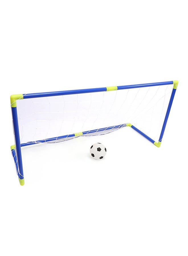 2-Piece Portable Football Goal Net Set Fun Activity Creative Play Set For Kids 112x 41x 56cm - Image 3