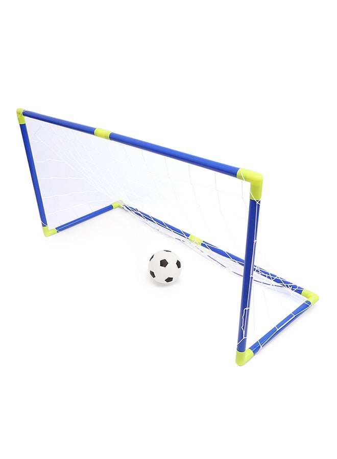 2-Piece Portable Football Goal Net Set Fun Activity Creative Play Set For Kids 112x 41x 56cm - Image 4