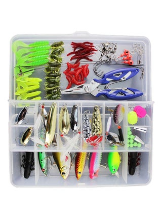 101-Piece Hard And Soft Fishing Lure Set With Tackle Box 96grams 96grams - v1534921874/N16388740A_1