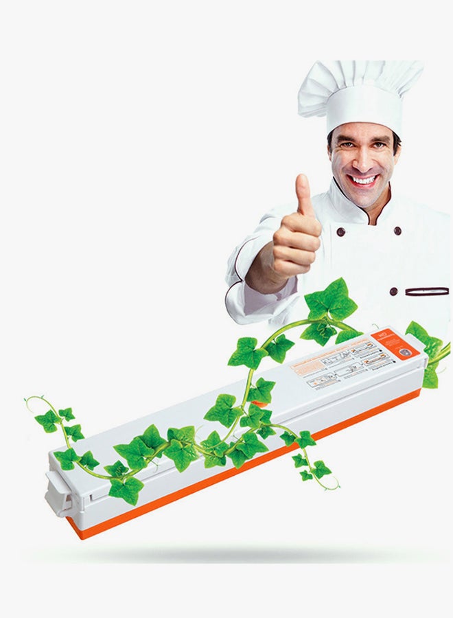 Everrich Vacuum Sealer With 15 Piece Pouch FR-E2 White/Orange  - Image 3