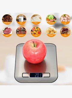 Everrich Electric Kitchen Scale Black/Silver 5kg  - Image 4