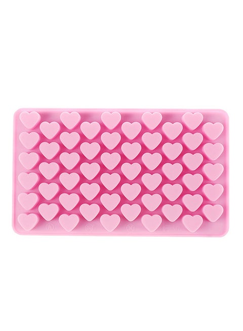 55 Hole Heart Shape Ice Mould Pink 55grams