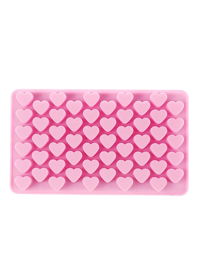 Everrich 55 Hole Heart Shape Ice Mould Pink 55grams  - Image 1