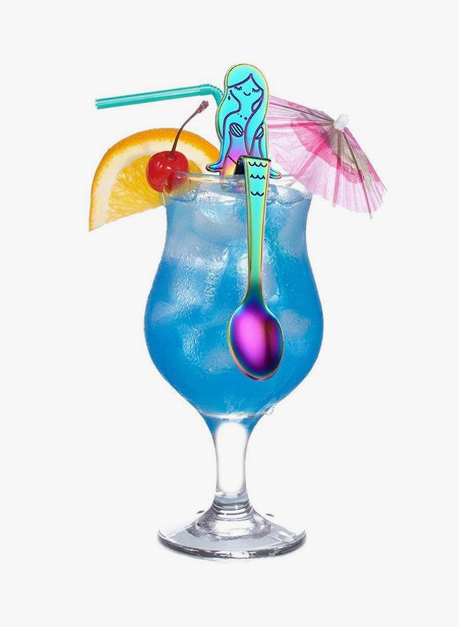 إيفريتش ملعقة شاي من الستانلس ستيل بتصميم حورية بحر متعدد الألوان 17.4جرام - Image 3