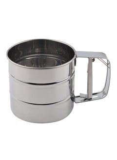 Stainless Steel Flour Sifter Silver 250grams