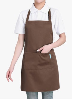 Everrich Esonmus Kitchen Apron With Adjustable Neck Belt And 2 Pockets Assorted 32x28inch  - Image 3