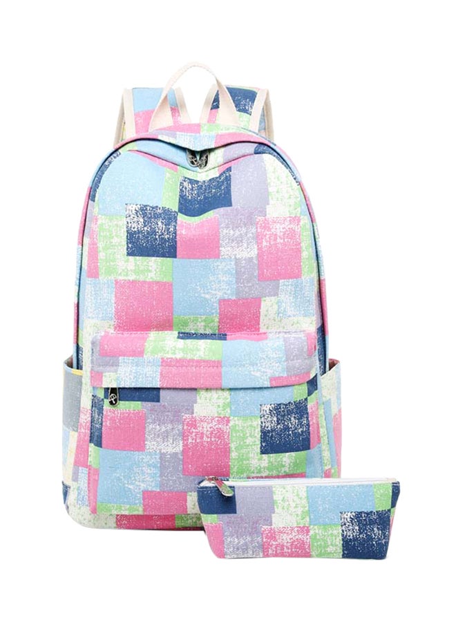 Set Of 2 Printed Bags 250 Multicolour