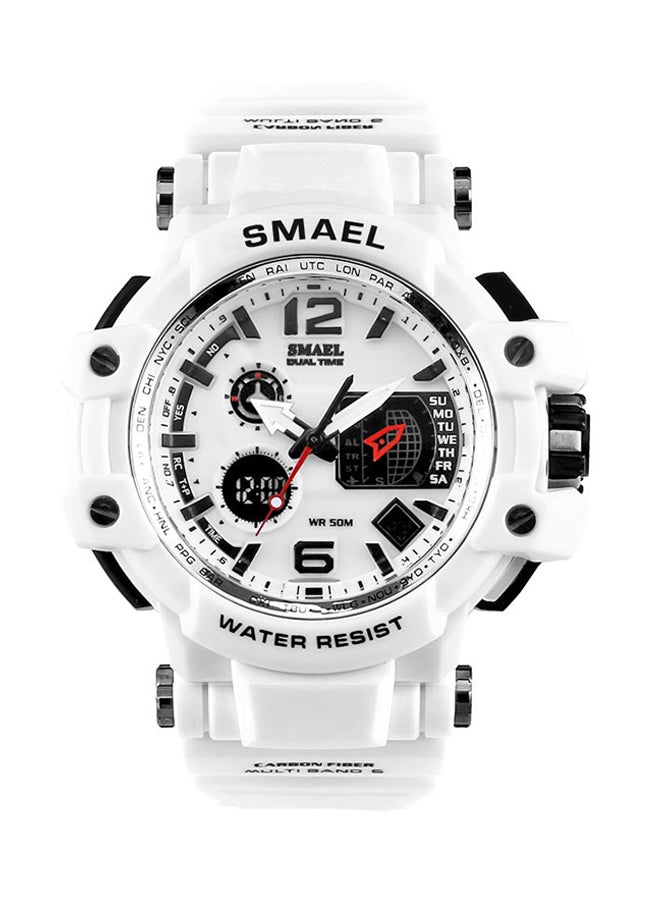 unisex Water Resistant Rubber Chronograph Watch Ws1509