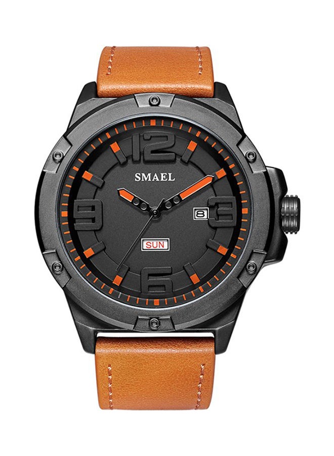 unisex Water Resistant Leather Analog Watch 1513