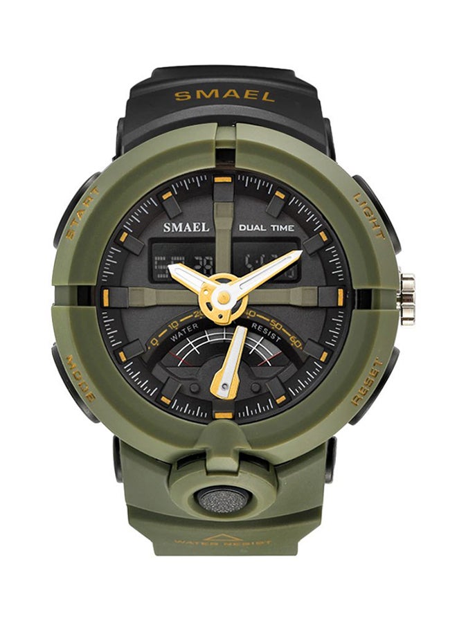 SMAEL Water Resistant Rubber Analog+Digital Watch 1637 - Image 1
