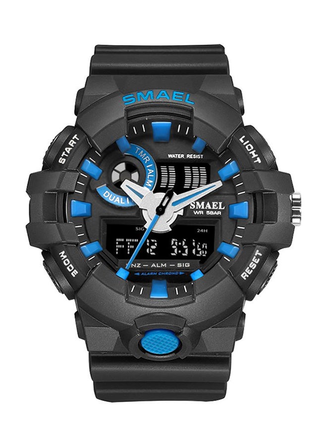 سميل ساعة يد رقمية بعقارب مضادة للماء بسوار من البلاستيك طراز 1642 unisex - Image 1