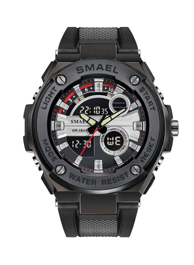 SMAEL Water Resistant Silicone Analog+Digital Watch 1625