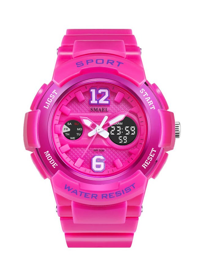 Water Resistant Resin Analog+Digital Watch 1632
