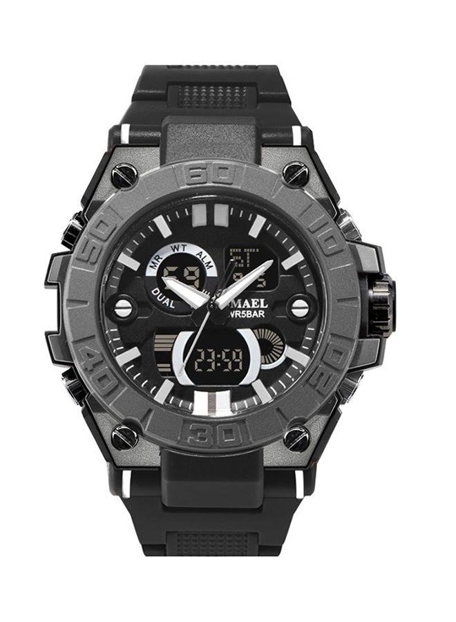 unisex Water Resistant Rubber Analog+Digital Watch 8003