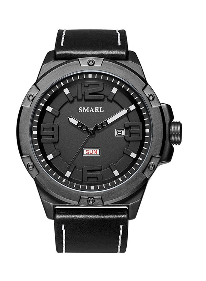 unisex Water Resistant Leather Analog Watch 1513