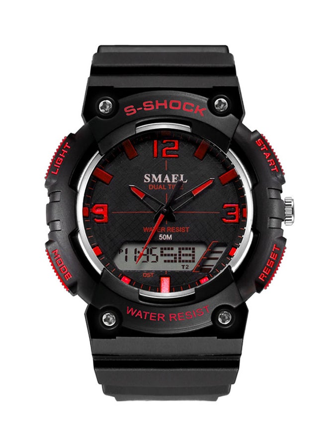 unisex Water Resistant Silicone Analog+Digital Watch 1539C