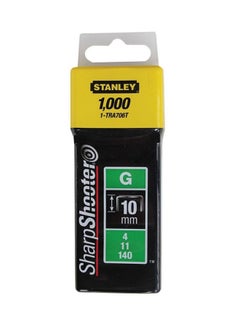 Stanley 1000-Piece Heavy Duty Staples Silver 