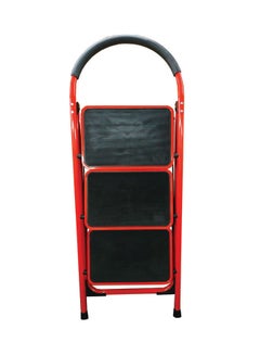 Hawk King 3-Steps Steel  Folding Ladder Red/Black 68cm  - Image 2