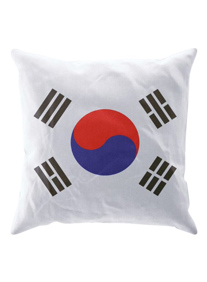 لوحة غطاء لحاف مطبوع عليه علم كوريا أحمر/ أبيض 40X40Ø³Ù†ØªÙŠÙ…ØªØ±