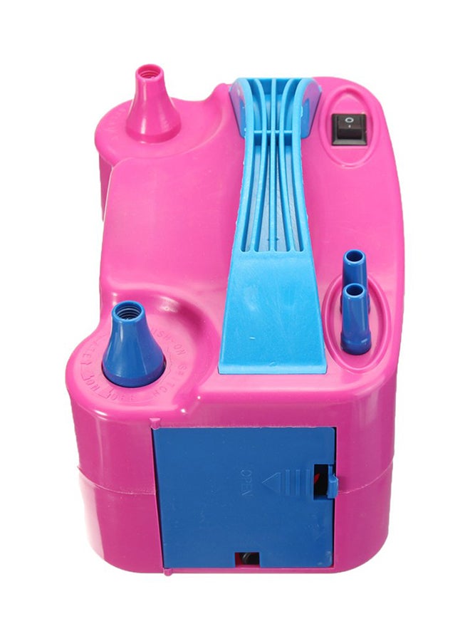 Electric Balloon Blower Air Pump Pink/Blue  - Image 1