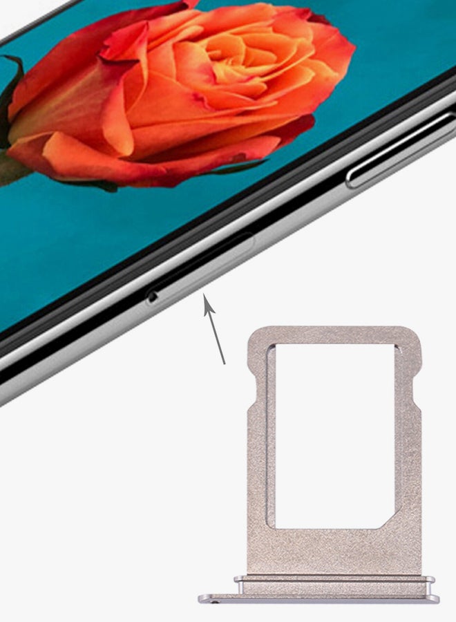 Card Tray For Apple iPhone X Silver  - Image 3