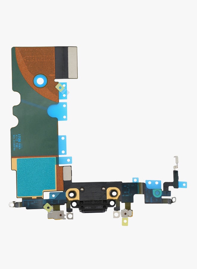 Charging Port Flex Cable For Apple iPhone 8 Black/Blue - Image 2