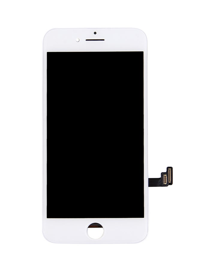 مجموعة كاملة من محول رقمي وشاشة LCD لهاتف أبل آيفون 7 أبيض