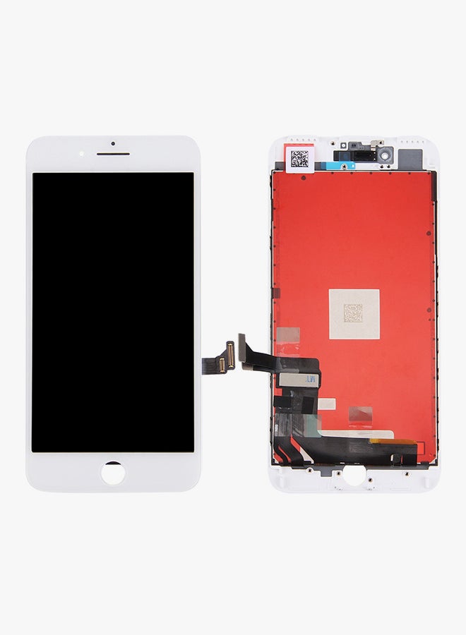 Generic - 10-Piece LCD Screen With Digitizer Full Assembly For Apple iPhone 7 Plus White/Clear - Image 1