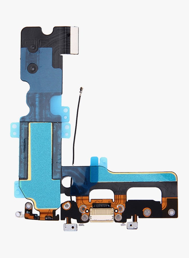 كابل مرن لمنفذ الشحن لهاتف أبل ايفون 7 بلس رمادي - Image 2