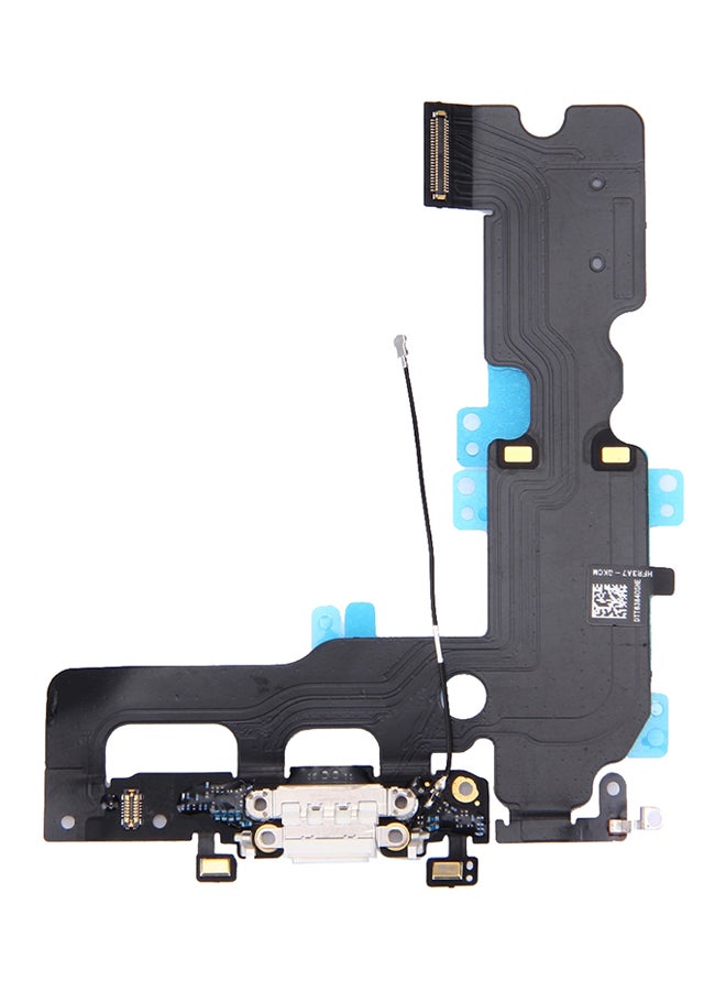 كابل مرن لمنفذ الشحن لهاتف أبل ايفون 7 بلس رمادي - Image 1