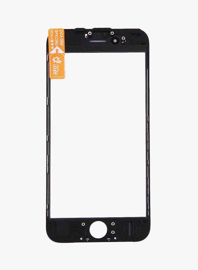 Front Screen Outer Glass Lens With OCA Optically Clear Adhesive For Apple iPhone 6s Black  - Image 2