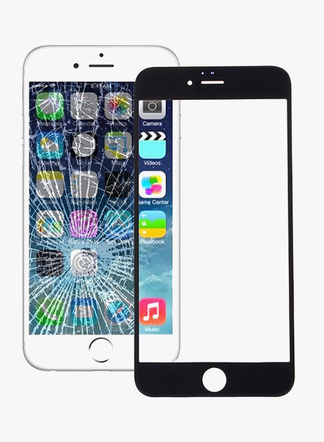 Front Screen Outer Glass Lens With OCA Optically Clear Adhesive For Apple iPhone 6s Black  - Image 3