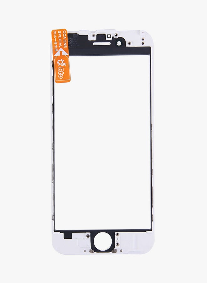 Front Screen Outer Lens With Front LCD Screen Bezel Frame For Apple iPhone 6 White