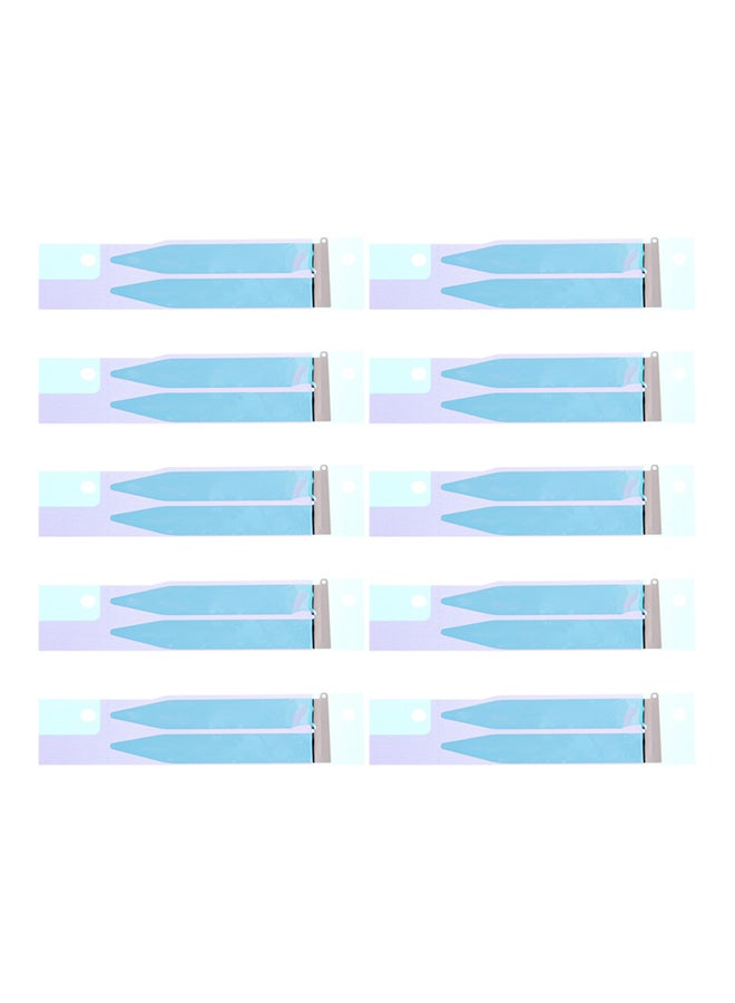 Generic 10-Piece Battery Adhesive Tape Sticker For Apple iPhone 6 Blue/Purple/Green  - Image 1