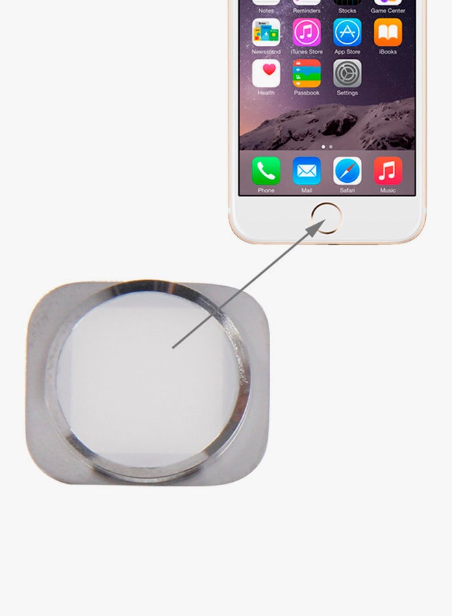Home Button For Apple iPhone 6/6 Plus White/Silver - Image 2