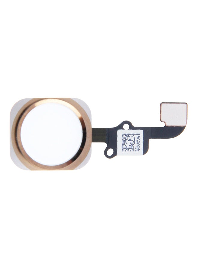 سلك مرن لزر الشاشة الرئيسية لهواتف أبل آيفون 6 / 6 بلس ذهبي/ أسود - Image 1