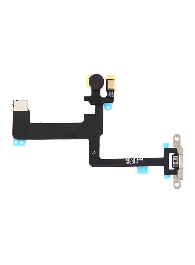 Generic - Power Button And Flashlight Flex Cable For Apple iPhone 6 Plus Black/Silver - Image 1