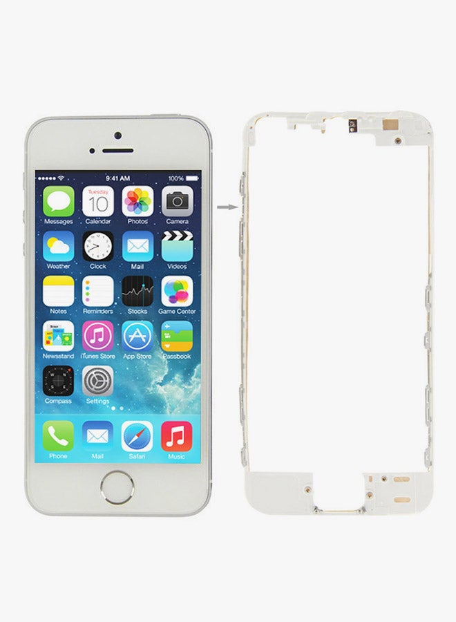 Generic - LCD And Touch Panel Frame For Apple iPhone 5s White - Image 1