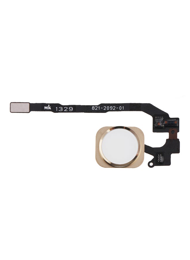 Home Key Button With PCB Membrane Flex Cable For Apple iPhone 5s Gold/Black - Image 1