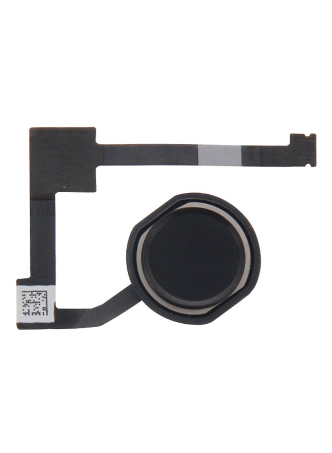 زر القائمة الرئيسة مع كابل مرن وخاصية التعرف على بصمة الأصابع لجهاز أبل آي باد إير 2/آي باد 6 أسود - Image 1