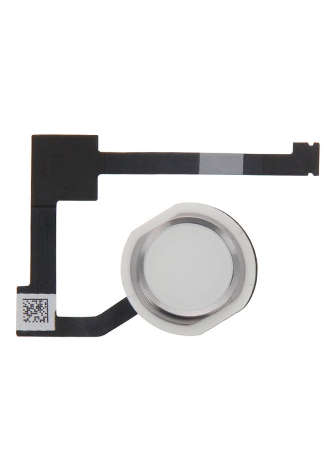 Flex Cable Home Button With Fingerprint Identification For Apple iPad Air 2/iPad 6 White/Silver - Image 1