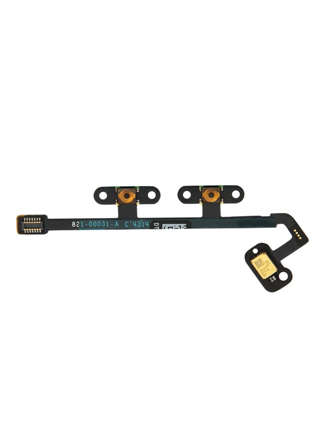 Flex Cable Volume Control Button For Apple iPad Air 2/iPad 6 Black/Gold - Image 1