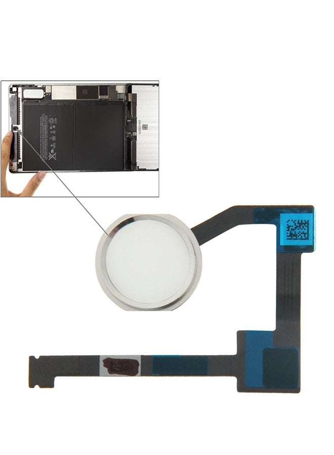 Flex Home Button For Apple iPad Air 2/6 Black/Silver - Image 1