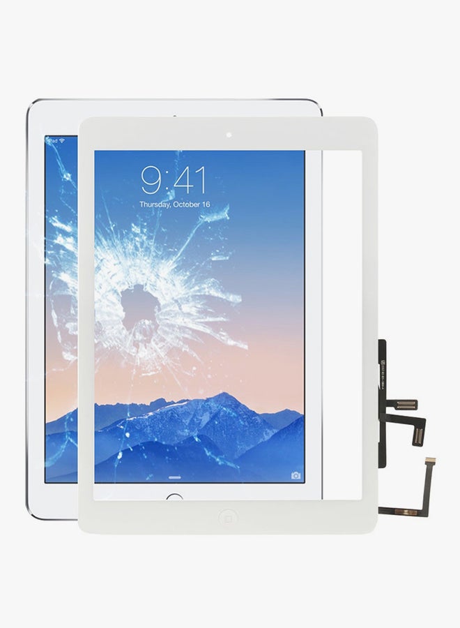 Touch Panel With Controller Button And Home Key Button For Apple iPad Air/iPad 5 White  - Image 3