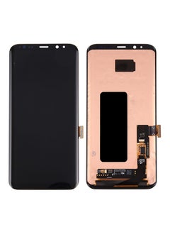 شاشة LCD مزودة بلوحة تعمل باللمس لهاتف سامسونج جالاكسي S8+/G955 أسود