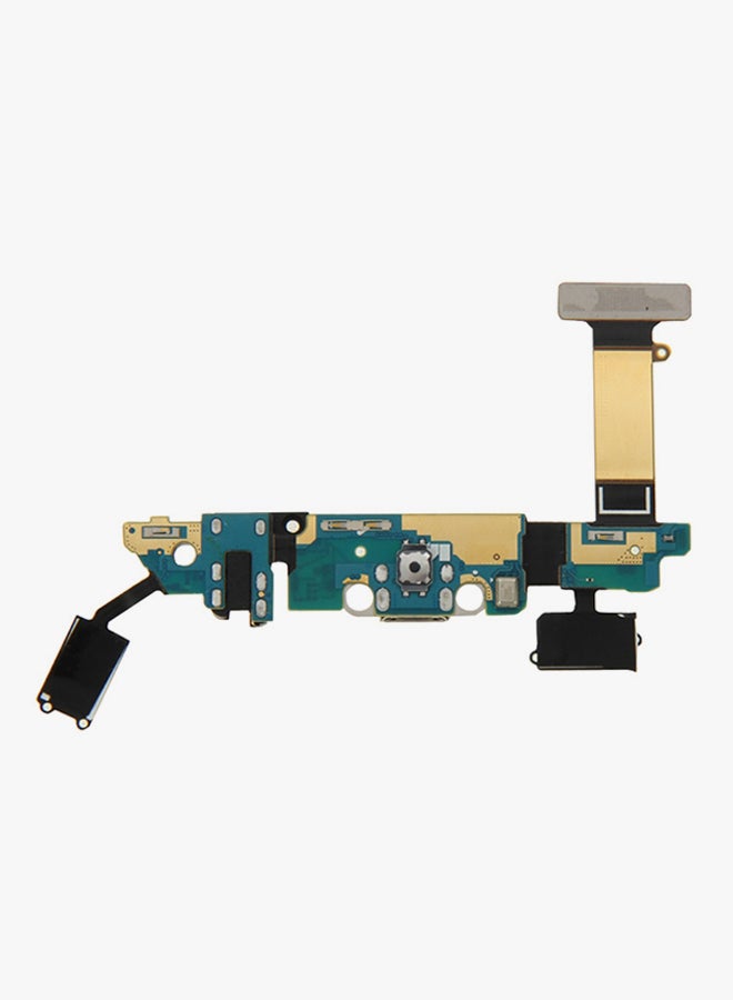 قطعة غيار من كابل مرن لمنفذ الشحن لهاتف سامسونج جالاكسي S6/G920F الأسود / الأزرق - Image 2