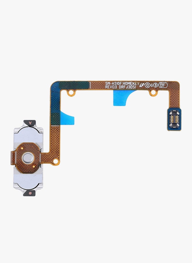 Home Button Flex Cable With Fingerprint Identification For Samsung Galaxy A5/A510 Black - Image 2