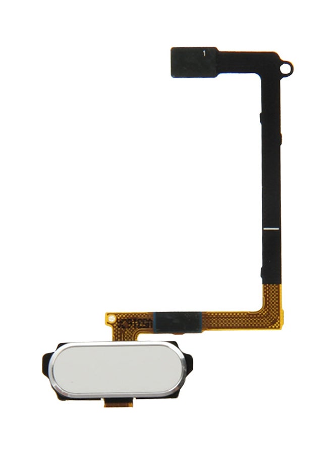 Home Button Flex Cable With Fingerprint Identification For Samsung Galaxy S6/G920F White - Image 1