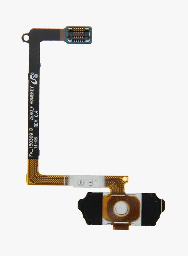 Home Button Flex Cable With Fingerprint Identification For Samsung Galaxy S6/G920F White - Image 2