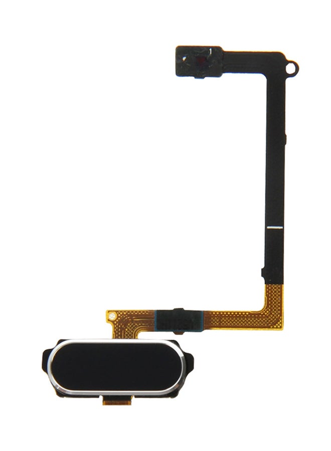 Home Button Flex Cable With Fingerprint Identification Replacement For Samsung Galaxy S6/G920F Black - Image 1